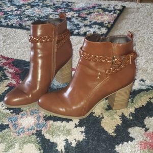 Brown ankle boots